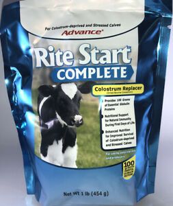 Rite Start Complete Newborn Calves Globulin Protein Colostrum Replacer 1 Pound