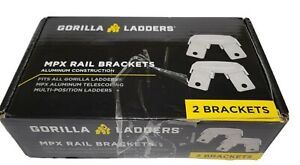 Gorilla Ladders MPX Aluminum Rail Brackets Set Of 2 GLMP-RB-2