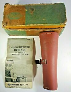 Vintage Greenlee Knockout Punch Set 735 For 1/2&#034; - 1 1/4&#034; Conduit