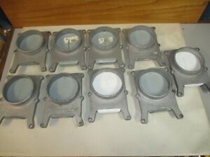 Lot of 9 CAST ALUMINUM 4&#034; BLAST GATES FOR DUST COLLECTOR SYSTEM