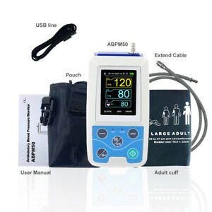 Contec USA ABPM50 Ambulatory Blood Pressure Monitor NIBP Holter PC Software FDA