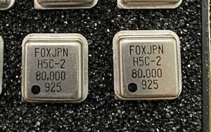 FOX H5C-2 80.000MHz Standard Clock Oscillator Half-Size 5V *NEW* Qty.2