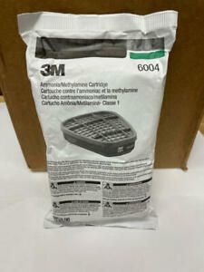 3M 6004 Gas / Vapor Cartridges, Ammonia Green Chemical Maunfacturing - 1 PAIR