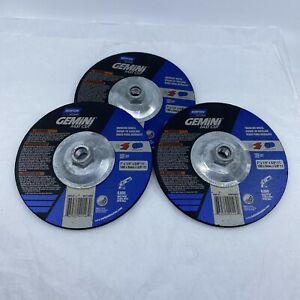 Lot of 3 NORTON 66252940147 Depressed Ctr Whl,T27,7x1/4x5/8-11 NEW