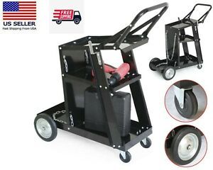 Professional Welding Cart Steel Plasma Cutting Machine without Drawer Black US
