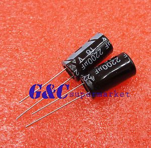 50PCS 470uF 16V 105C 8mm*12mm Radial Electrolytic Capacitors