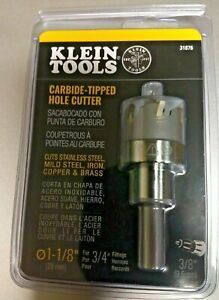 Klein Tools 1-1/8&#034; Carbide Tipped Hole Cutter (31876)