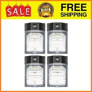 30W LED Wall Pack Light with Photocell, 3450LM 5000K Daylight Dusk to