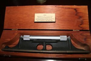 Vintage Starrett 12&#034; Machinists Level with Ground and Graduated Vial Wooden Box