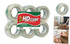 HD Clear Heavy Duty Packing Tape, 1.88 Inch x 109 Yards (299016) 6 Rolls 6-Pack
