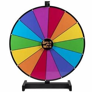 Brybelly Spin it to Win It Jumbo Prize Wheel 24&#034; | 14 Colorful Slots Customiz...