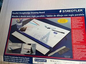 Parallel straight edge drawing board .  18” x 24” $50.  ‘ New at Staples $80.’