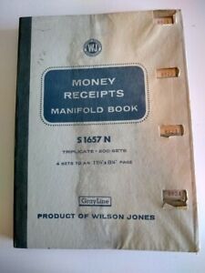 GrayLine Receipts Book Triplicate Vintage Used Wilson Jones Free Shipping