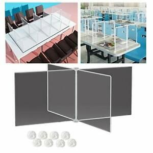 Shields for Student Desks,Clear School Classroom Desk Dividers for 4 Person, Pla