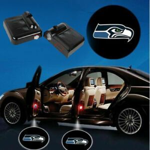 Seattle Seahawks  Logo  Wireless Car Door LED laser Projector Shadow Light2PCS