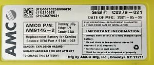 AMCO AM9146-2 Defibrillator Primary Battery fr Cardiac Science Powerheart G3 AED
