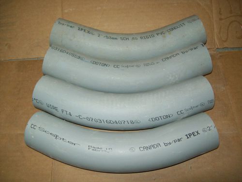 New****ipex   2&#034; pvc 45 degree standard radius elbows sch 40 rigid**17 available for sale