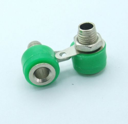 40pcs green 4mm banana socket for binding post test instrument power test probes for sale