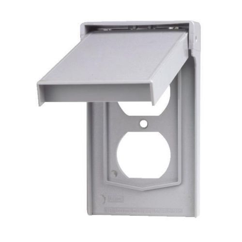 Leviton 4978GY Outdoor Receptacle Cover-GRAY OUTDOOR COVER