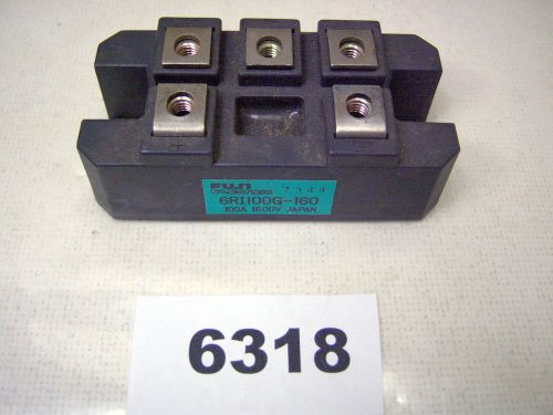 (6318) fuji power block 6ri100g-160 3ph 100a 1600 volt for sale