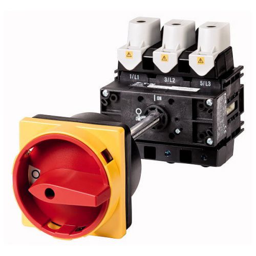 NEW! P5-250/V/SVB - 250AMP Rotary Disconnect - Red/Yellow - Panel Mount