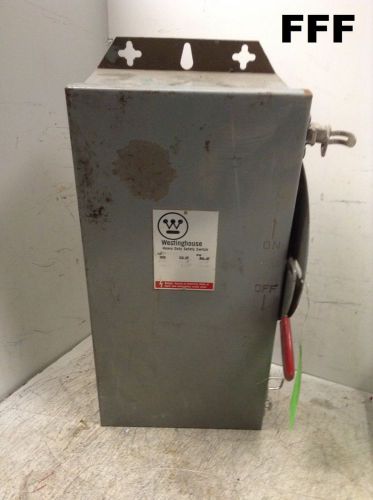 Westinghouse Heavy Duty Dust-tight Safety Switch Cat No JHFN361 30A 600VAC