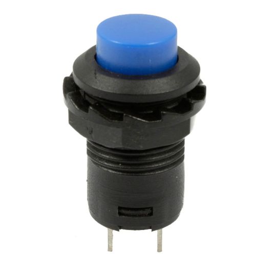 Car truck boat locking lock dash off-on push button switch black &amp; blue button for sale