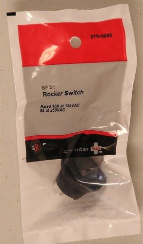 RadioShack SPST Rocker Switch 275-0693