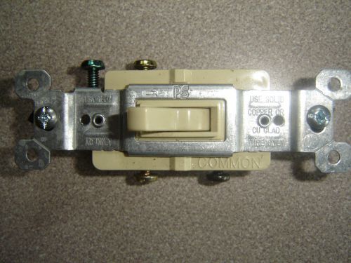 Lot five 663-ig ivory pass &amp; seymour legrand toggle switch 3-way 15a new for sale