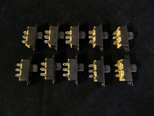 10 pack pcs dpdt on-on mini slide switch 125v ac 3 amp 6 pin toggle ar-210 for sale