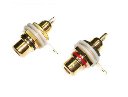 10PC Gold plating RCA Jack Sockets for Video Audio CCTV Amplifier Monitor Camera