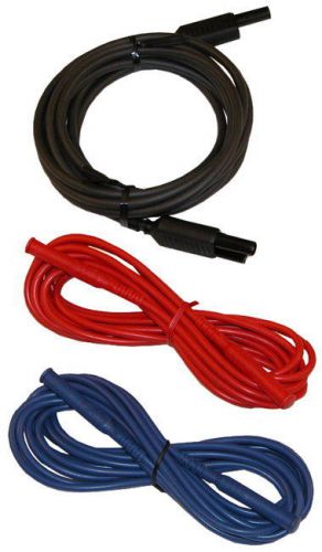Aemc 2951.70 set of 3 color-coded 10ft safety leads for use for sale