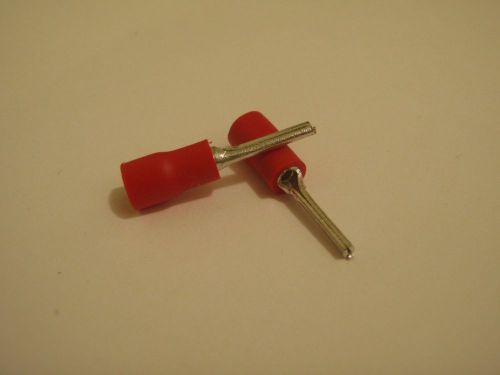 Insulated terminal pin crimp red 22-18 awg 500pc deal! # ptv1-12 for sale