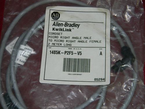 Allen Bradley 1485K-P2F5-V5 Kwiklink Cordset Micro Rt Angle Male to Rt Female