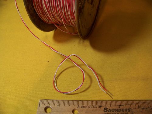 Hook-Up Wire 22 AWG Paired Red / White Copper  (10ft/section)