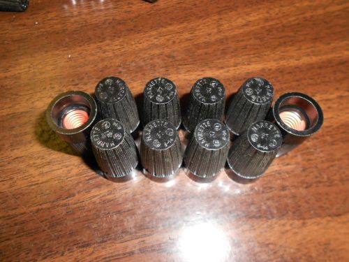 Thomas &amp; betts marrette 37 wire nuts black hi temp lot of 10 for sale