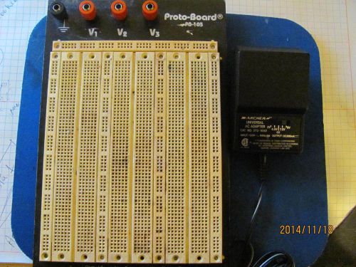 PROTO-BOARD PB-103 Externally Powered Breadboard with Aluminum Plate AND P/S