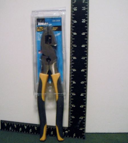 Ideal 30-3430 smart-grip 9-1/4 in. new england nose high-leverage pliers new for sale