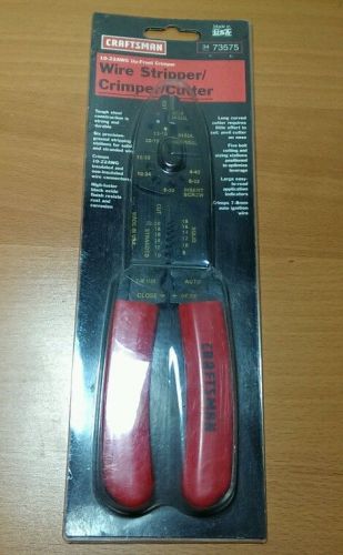 Craftsman wire cutter stripper and crimper pliers, up-front, 10-22 awg for sale