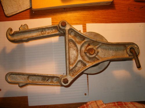 Combo-Type Campbell Okmulgee Cross-Arm Block Pulley for Wire or Rope A7451 USED