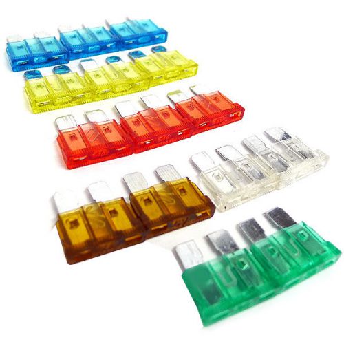 15 Pcs Automotive Car Fuse Set 7.5 AMP-30 AMP Cars Truck SUVs Fuses Replacements