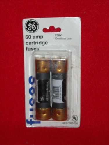 SET OF 2 GE 60 AMP Cartridge Fuses – 250v onetime use (B5)