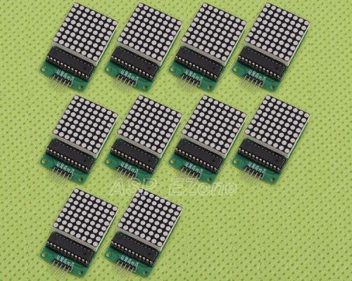 10PCS MAX7219 Dot matrix module MCU control LED Display DIY kit for Arduino CA