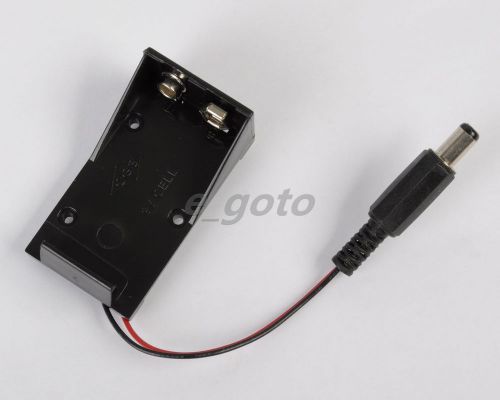 9v battery holder box case wire with plug 5.5*2.1mm for arduino good for sale