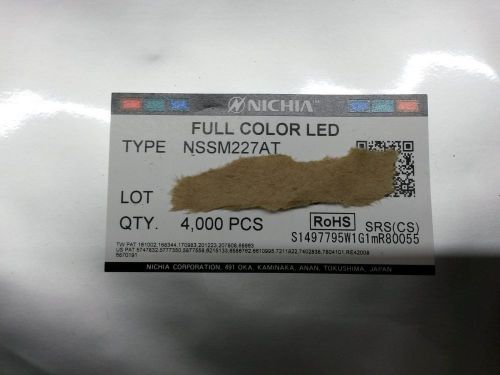 4000 pieces full color led  nichia nssm227at for sale
