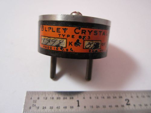 Vintage wwii quartz radio crystal bliley bc3 1992 kc frequency control bin#2b i for sale