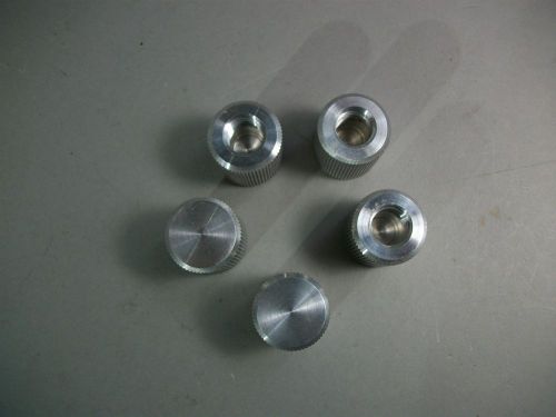 Universal Knurl Aluminum Knobs/Caps Lot of 5