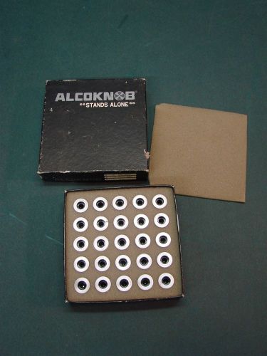 Alcoknob Model KNS-501BA 25 Pieces NOS ~Vintage Stereo Knobs