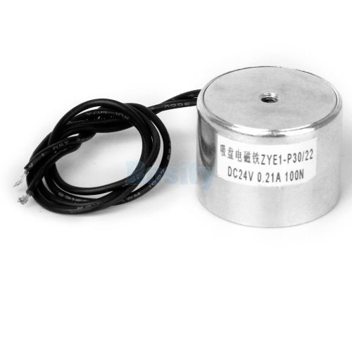 Dc 24v electric lifting magnet solenoid electromagnet lift holding 22 lb 10kg for sale