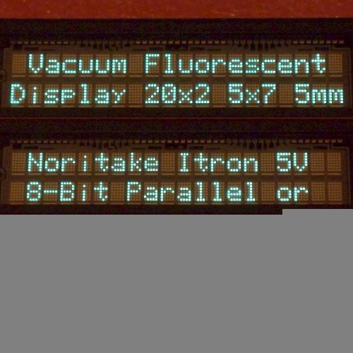 Noritake itron 20x2 vacuum fluorescent display 5x7 5mm 5v serial+parallel vfd † for sale
